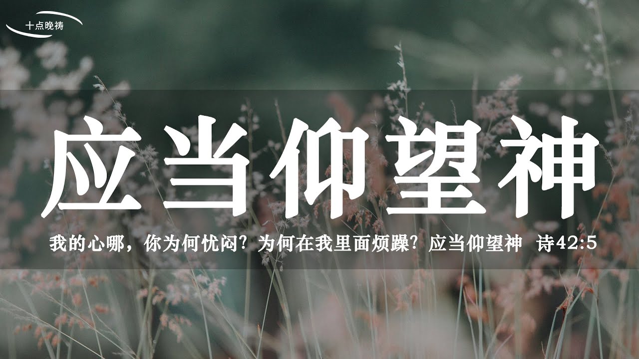 【睡前祷告】应当仰望神 - 主啊，赏赐在耶和华，收取也在耶和华，一切都在你的掌管之中。再大再难的事情，只要有你的参与，我们就会有指望 ...