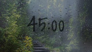 45 Minute timer with rain sounds