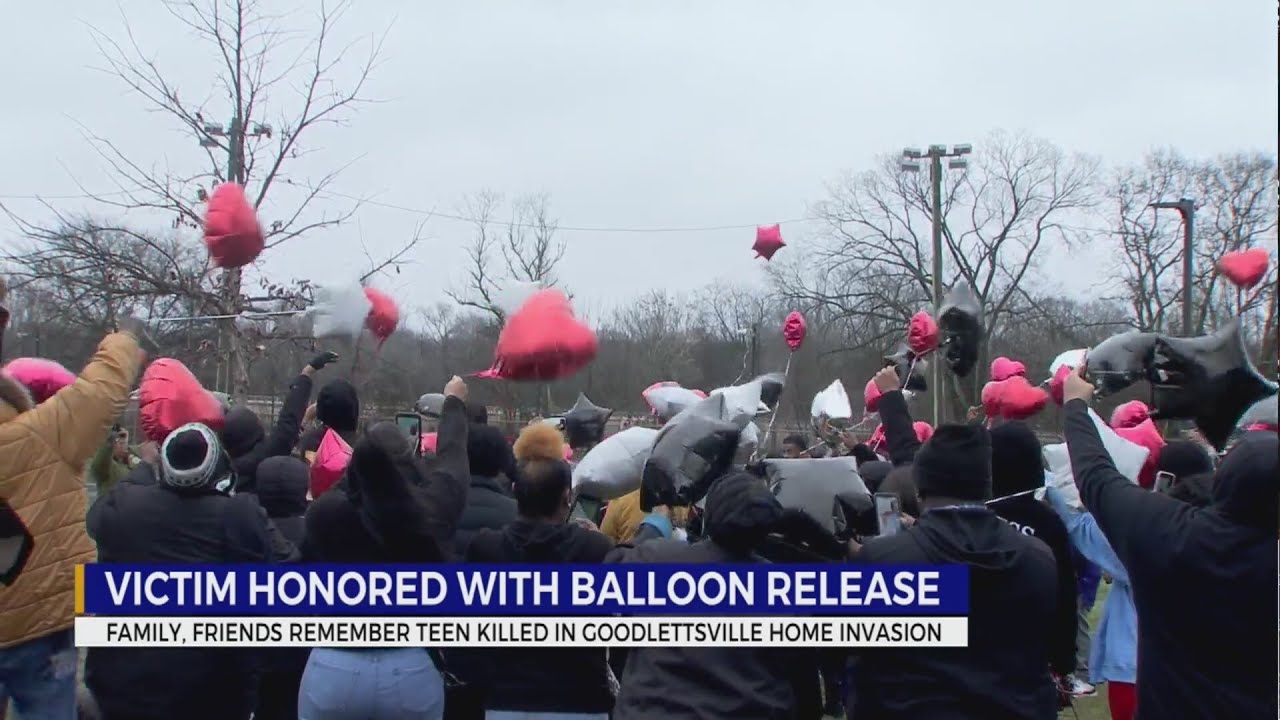 Family, friends hold balloon release to honor teen killed in