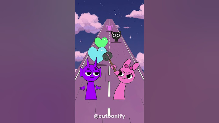 Sprunki New Kiss Run Challenge | Wenda vs Durple | Purple Fight! #sprunki