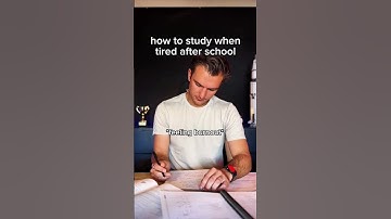 How to STUDY When Tired After School (method in comments)