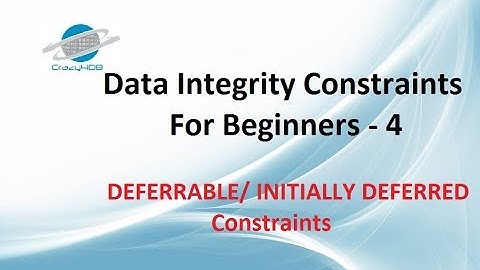 Initially Deferred Constraint | Deferrable Constraint in Oracle | Deferred Constraints Oracle