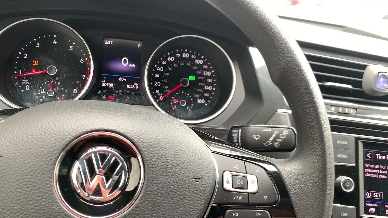 Como apagar la luz de de llantas en 2019 Tiguan YouTube