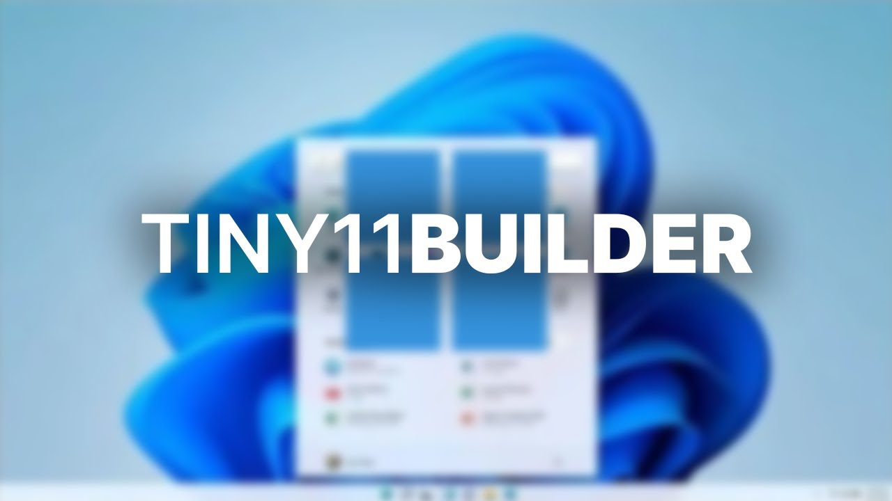 Make a Windows 11 Image That Runs on 2GB of RAM With Tiny11 Builder