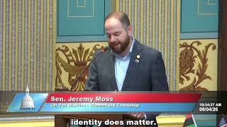 Senator Moss Speaks on Pride Month Resolution