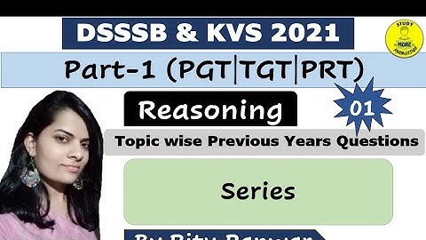 Class-01|Series|श्रंखला|PYQs|Reasoning Special|By Ritu Panwar|DSSSB,KVS & other teaching exams