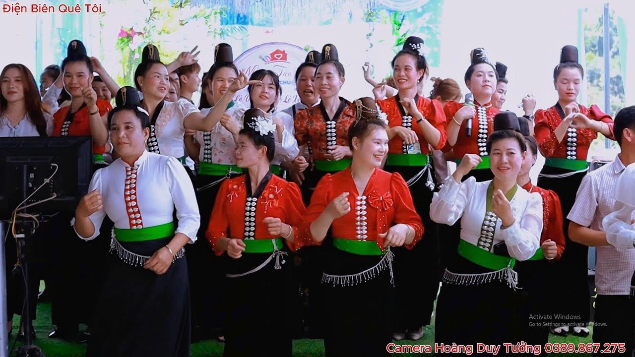 NHẢY  MỪNG TÂN GIA LÒ VĂN CHÔM & LƯỜNG THỊ XƯƠNG BẢN SÁI LƯƠNG XÃ NÚA NGAM ĐIỆN BIÊN