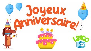 Happy Birthday Song in French | Joyeux Anniversaire | Learn French for kids