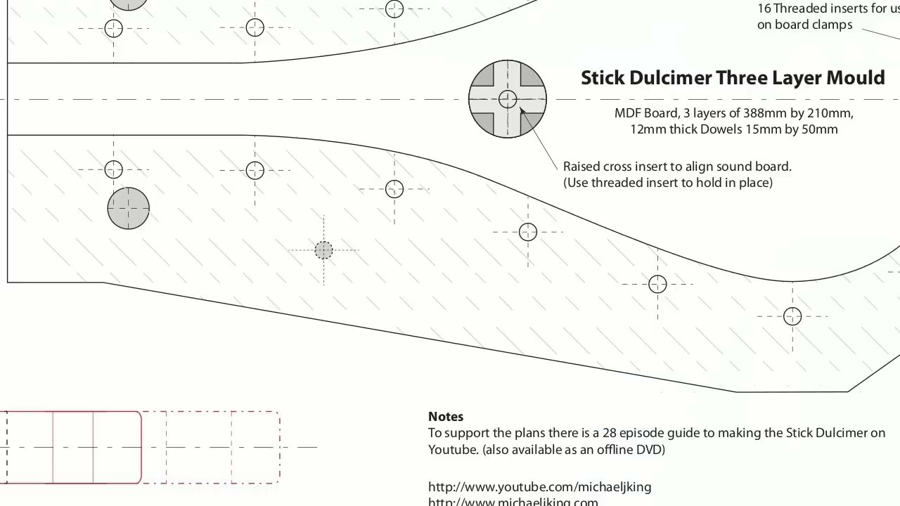 Stick Dulcimer Making Course, Printed plans for course available! YouTube