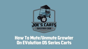 How To Mute and UnMute the Growler/Pedestrian Alert Noise on Evolution D5 Series Carts