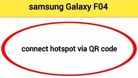How to connect hotspot via QR code, samsung Galaxy F04 me  wireless internet connect kaise karen