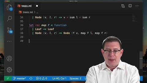 Trees with Map and Fold | OCaml Programming | Chapter 4 Video 7