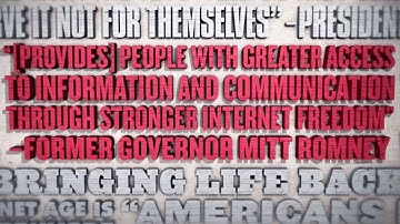 Celebrate freedom. Support a free and open Internet.