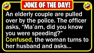 BEST JOKE OF THE DAY!  An elderly couple are driving across the country... | Funny Jokes