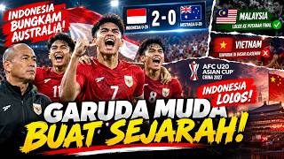 GEMPAR! Indonesia Hancurkan Australia 2-0, Garuda Muda Lolos Piala Asia! Reaksi PSSI Bikin Merinding