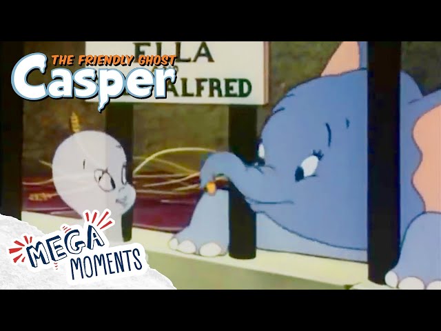 Baby Elephant Escapes | Casper The Friendly Ghost | Full Episode | Mega Moments class=