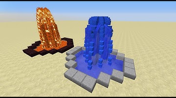 Prototype Fountains in Vanilla Minecraft