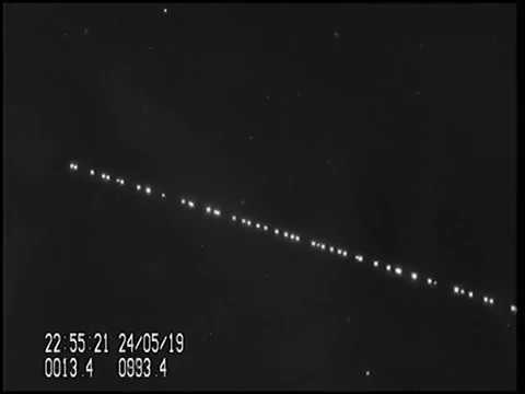 SpaceX's Starlink Satellites, Look Like in the Night Sky and TLE for Tracking