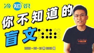 用手指阅读的文字，为你揭开盲文点字的神秘面纱，一窥盲人的世界~