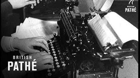 Typing To Music (1937)