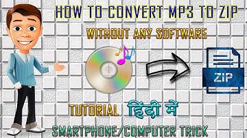 How To Convert A mp3 File To a Zip File Without Any Software In One Click || How to Manual || Easy |