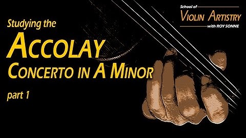 NEW! Accolay masterclass part 1 with Roy Sonne