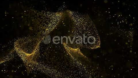 Gold Dynamic Particles Background Loop 4K | Motion Graphics - Envato elements