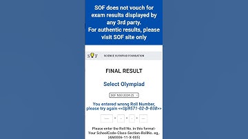 NSO Olympiad Result 2024-25#SOF#nso#2024-25#olympaid#science#olympiad#viral#trending#ytshorts#shorts