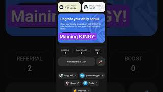 Начался Майнинг KINGY можно заработать!