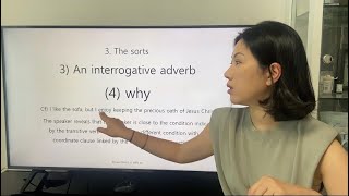 6-30. An interrogative adverb : why (3)