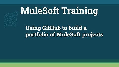 Pushing MuleSoft Projects to GitHub