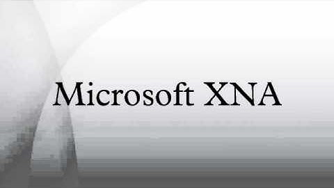 Microsoft XNA