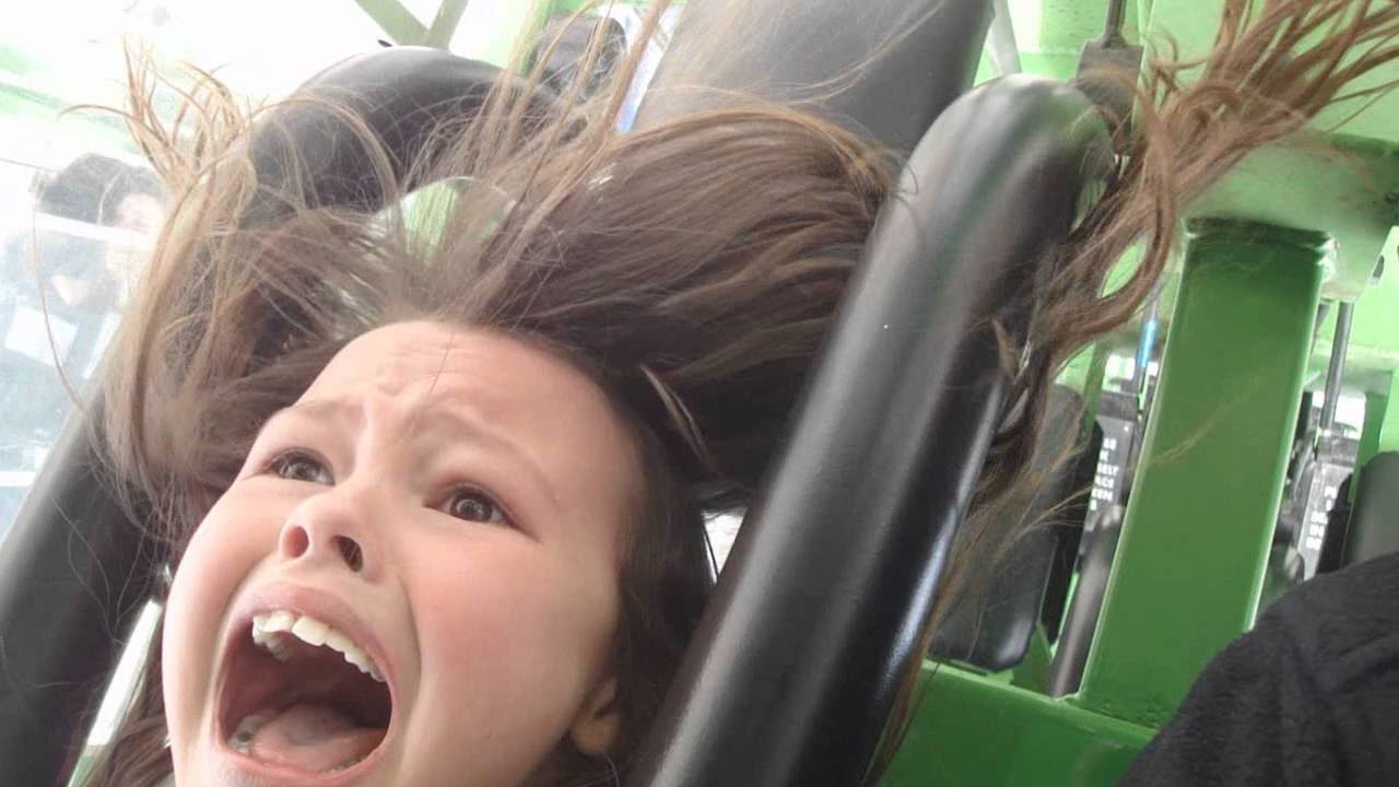 Girl Screaming Like Crazy On A Roller Coaster Youtube 