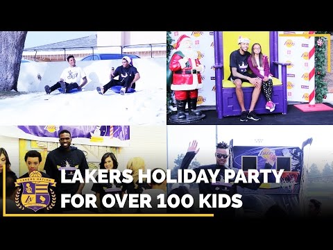 Lakers Holiday Party 2016: Sledding, Snowball Fights & Fun!