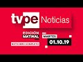 TVPerú Noticias Edición Matinal 01/10/19