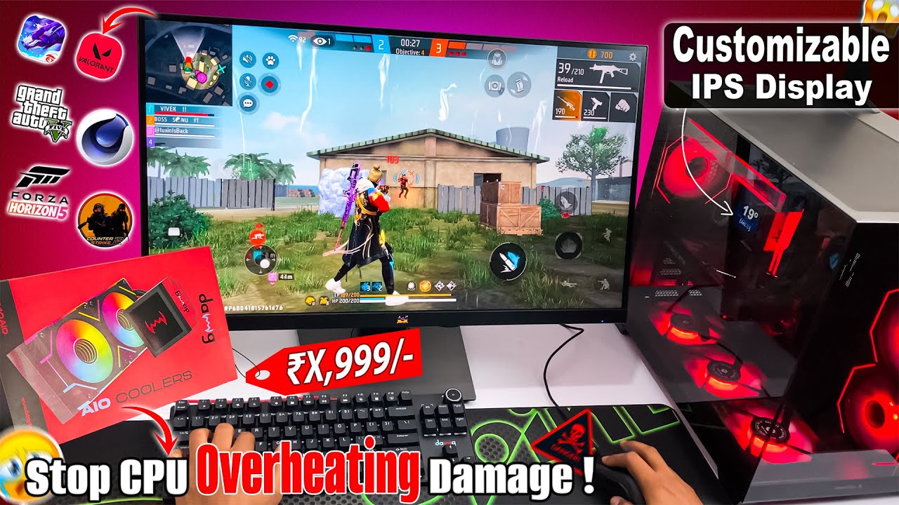 I Got 19°C LOWER Temps in Games! Upgrading My ₹1 Lakh Gaming PC to 240mm AIO + Display (IPS) 