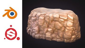 Stylized Rock Cliff | Blender, Substance 3D Painter
