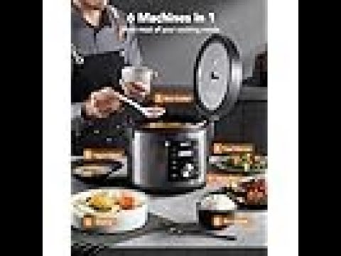 Smart Rice Cooker 6-in-1 Multi-Cooker, Yogurt Maker, Steamer, Food Warmer, 1000W, 10-Cup | Brand Buy
