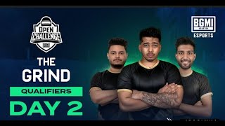 Day 2] The Grind Qualifiers | BATTLEGROUNDS MOBILE INDIA OPEN CHALLENGE