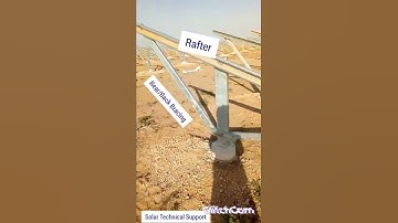 Module Mounting Structure | Solar MMS| Rafter| Purlins #mms @mrtechnicalsupport420