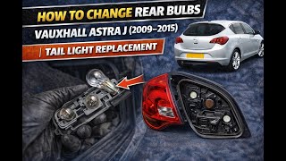 How to Change Rear Bulbs on Vauxhall Astra J (2009–2015) | Tail Light Replacement