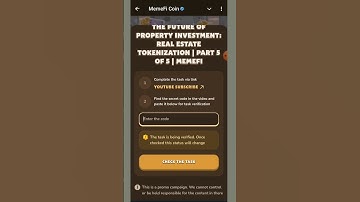 The Future of Property Investment: Real Estate Tokenization | Part 5 of 5 | MemeFi |MemeFi Code |