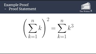 Inductive Proof Example 3 - Sum of k^3