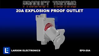 20A Explosion Proof Outlet - Class I, II, II - 2P3W - Straight Blade/Delayed Action - NEMA