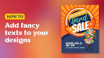 How to Add Fancy Text to your Designs with PosterMyWall