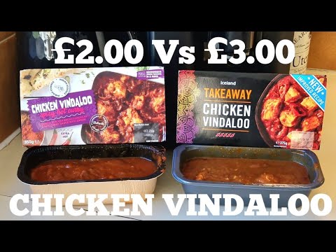 CHICKEN VINDALOO Comparison review HERON Vs ICELAND