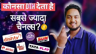 Which DTH has Maximum No. of TV Channels in India 🔥| Best DTH of India 2024