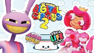 THE AMAZING DIGITAL CIRCUS episode 2🍭 Princess Loolilalu and Jax 😳💕Toca life world vs Avatar World