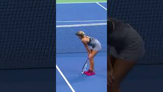 HOW did Sharapova win this point?! 😱