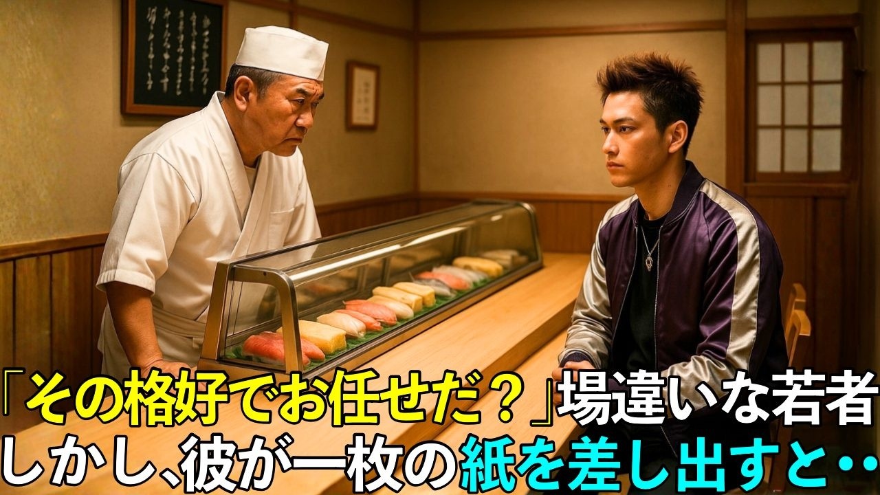 それを見た頑固な大将が、大粒の涙を流して崩れました…